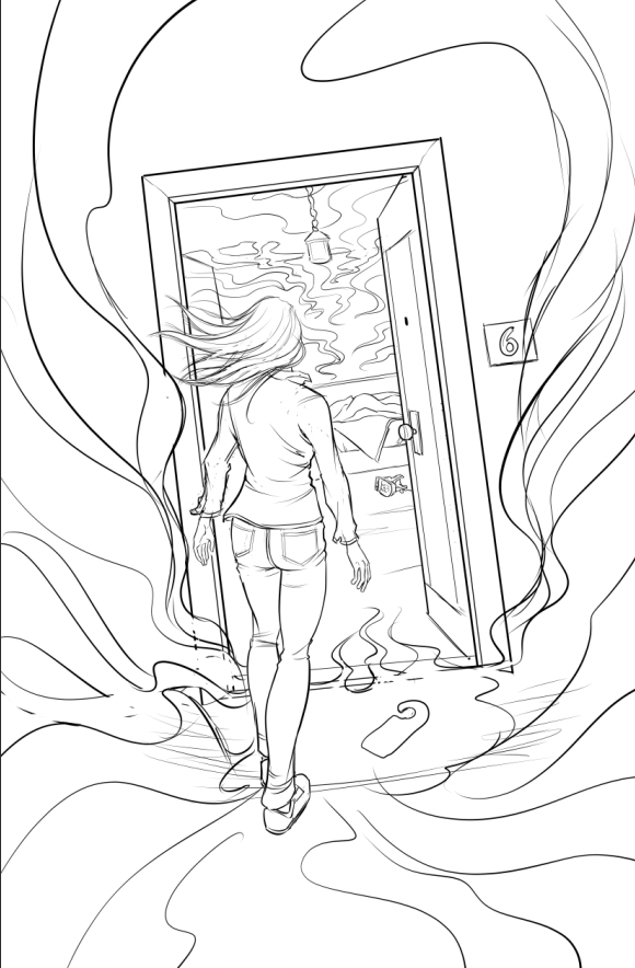 Cover sketch for The Hollow